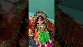 Making Laxmi idol at home shorts diwali laxmi making idol trending viralvideo art shringar [upl. by Studnia368]