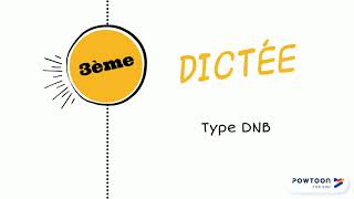 Dictée type brevet pour les troisièmes  Benoît Duteurtre [upl. by Regazzi144]