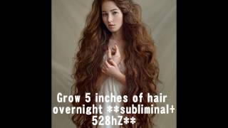 Grow 5 Inches Of Hair OVERNIGHT 100 GUARANTEED affirmations  528hZ frequency [upl. by Sandor]