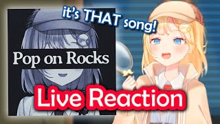 Amelias cute Reaction to Pop on Rocks by Holo Bass awkward silence ending [upl. by Maril]