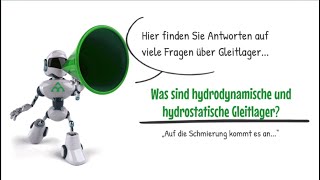 Was sind hydrodynamische und hydrostatische Gleitlager [upl. by Jacob]