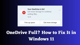 OneDrive Full How to Fix It in Windows 11 [upl. by Ahselet]