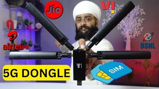 5G Sim USB DONGLE Router  Waveshare 5G Simcom Module M2 Key B Interface Setup and Test in Hindi [upl. by Dahlia730]