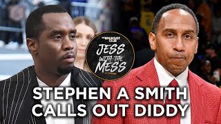 Stephen A Smith Calls Out Diddy JLo Flies Coach [upl. by Eelir378]