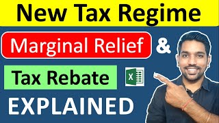 New Tax Regime  Marginal Relief amp Tax Rebate EXPLAINED  Income Tax Calculation 202425 [upl. by Akinnej]