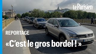 Premières routes fermées pour les JO à Paris… et premiers gros embouteillages [upl. by Kacy]