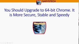 Upgrade to 64 bit Chrome for better performance [upl. by Hauge23]