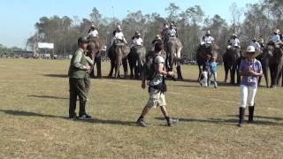 Elephant Polo Championships Nepal 2011 Quaich Final Pukka Chukkas vs Chinngis Khan [upl. by Inan]