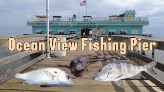 Ocean View Fishing Pier in Norfolk Virginia Fishing Pier Tour Enjoying a Family Fishing Day [upl. by Milicent]