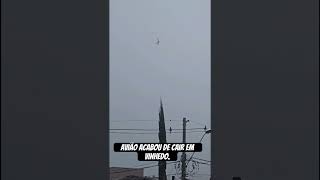 Avião acabou de cair em Vinhedo noticias saopaulo aviation aviação [upl. by Ellennod]