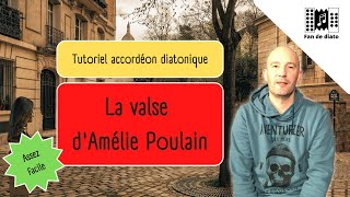 Valse damélie poulain à laccordéon diatonique Tuto fandediato [upl. by Akiemaj]