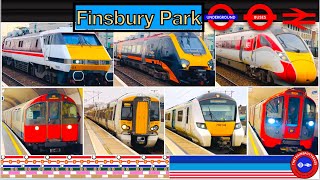 Trains and Buses at Finsbury Park Station  ECML 29012024 [upl. by Nnylrahc]