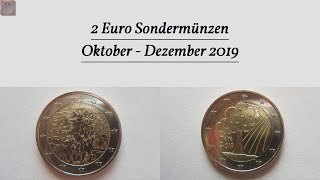 2 Euro Sondermünzen 2019  Alle Ausgaben von Oktober bis Dezember 2019 [upl. by Hogan829]