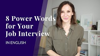 8 Power Words for Your Job Interview in English [upl. by Morita]