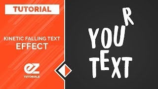 How To Make Kinetic Falling Text After Effects Tutorial [upl. by Mcdowell]