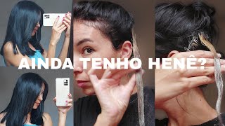 HORA DA VERDADE❗️DESCOLORI MEU CABELO PRA SABER AINDA TEM HENÊ 😱 [upl. by Eidassac]