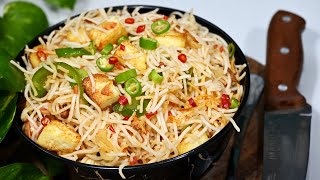 Street Style Veg Chowmein Recipe  paneer chowmein recipe  IndiankitchenVibe [upl. by Eicram]