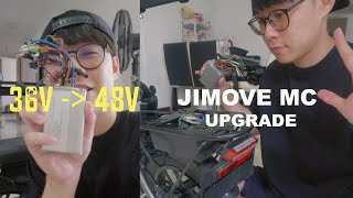 DIY UPGRADE MY JIMOVE MC EBIKE TO 48V FOR GRABFOOD DELIVERY  DIY Upgrade for 36V Ebike to 48V [upl. by Sternberg958]