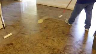 Do it yourself concrete staining How to stain concrete floors [upl. by Aicargatla495]