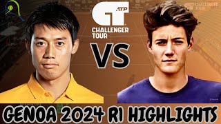 Kei Nishikori 錦織圭 vs Matthew Dellavedova  Genoa 2024 R1  Highlights [upl. by Philan154]