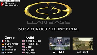 Clanbase SoF2 2004  EuroCup IX INF Final  Solid vs Zx [upl. by Waterer]