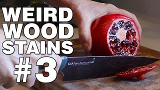 Weird Wood Stains 3 Natural methods for coloring wood [upl. by Sonnie]