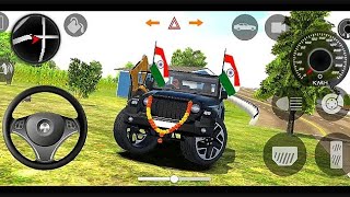 Dollar Song Modified Mahindra Black Thar👿  Indian Cars Simulator 3D  Android Gameplay Part 58 [upl. by Allyson750]