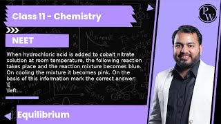 When hydrochloric acid is added to cobalt nitrate solution at room temperature the following rea [upl. by Kieger]