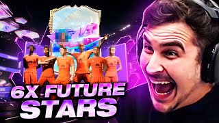 MEU DEUS TIREI 6X FUTURE STARS NOS PACKS DO BANQUETA [upl. by Naashom533]