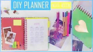 DIY How To Make Your Own PlannerOrganizer Book تعلمي كيف تصنعي دفترك المنظم بنفسك [upl. by Nnylahs]