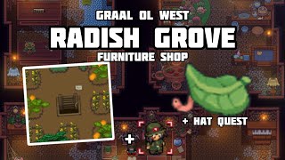 Graal Ol West  Radish Grove Furniture Shop Hat Quest Guide [upl. by Pubilis739]