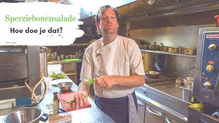 Koken met Rik de Jonge Sperziebonensalade [upl. by Ledarf]