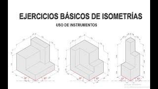 EJERCICIOS DE DIBUJOS ISOMÉTRICOS [upl. by Jeff]