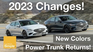 2023 Genesis G70 Full Change List  New Colors Incoming [upl. by Castra]