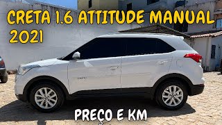 CRETA 16 ATTITUDE 2021 CÂMBIO MANUAL [upl. by Okin]