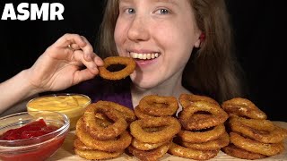 ASMR CHEESY ONION RINGS MUKBANG No Talking EATING SOUNDS [upl. by Anaid]