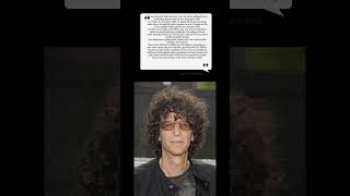 Little Known Facts about Howard Sterns life and career howardstern radiohost sirusxm shorts fyp [upl. by Aramat675]