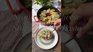 Spinach amp Cheese Stuffed Shell Pasta  Sneha Singhi shorts [upl. by Sirtimid]