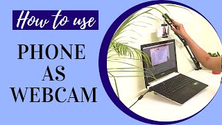 How to use PHONE as WEBCAM in OBS Zoom Google meet [upl. by Penn844]