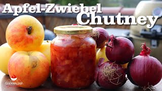 Köstliches Apfel Zwiebel Chutney  ideal zu Käse und Fleisch [upl. by Siduhey]