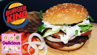 Homemade Whopper Recipe  How to Make Whopper Burger King  Whopper burger king recipe  Delicious [upl. by Ewolram]