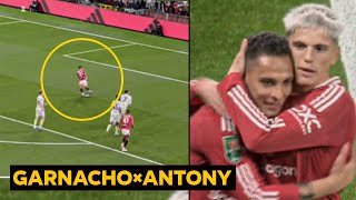 Garnacho REMINDS Antony to celebrate after aoal in Man United vs Barnsley  Man Utd News [upl. by Erle]