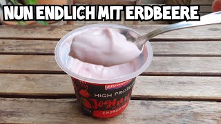 Ehrmann High Protein Joghurt Erdbeere  Wurde ja auch Zeit [upl. by Freiman902]