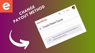 how to change payout method eventbrite [upl. by Rogerg]