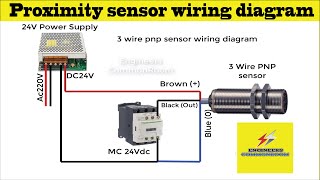 3 wire proximity sensor wiring diagram। Engineers CommonRoom । Electrical Circuit Diagram [upl. by Taddeusz]