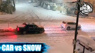 Car ice Sliding crash amp spin outs 2021 Black ice and Icy road Winter weather [upl. by Rehnberg253]