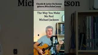 ❤️The Way You Make Me Feel Michael Jackson  Cover  Free Backing Track Chords and Lyrics shorts [upl. by Emmalynn]