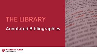 Annotated Bibliographies What they are and how to prepare one [upl. by Ardnoek]