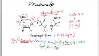 Carbohydrate 66 Part V Disaccharides [upl. by Galvan]