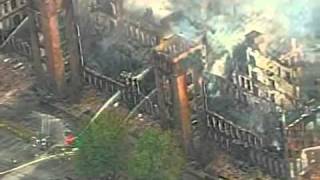 Extended chopper video of Woonsocket mill fire [upl. by Engapmahc513]